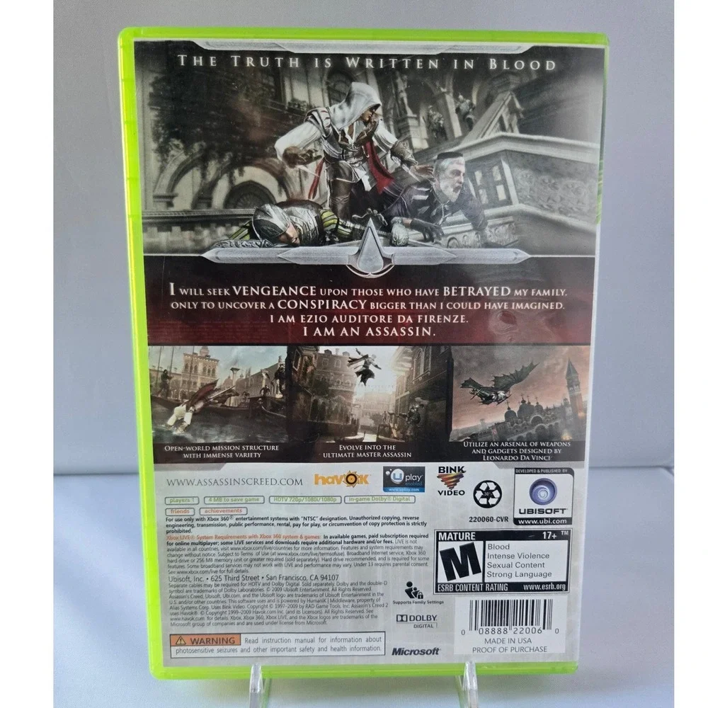 Assassin's Creed II & Brotherhood Bundle‎ - Xbox 360 - Complete CIB 2 Games